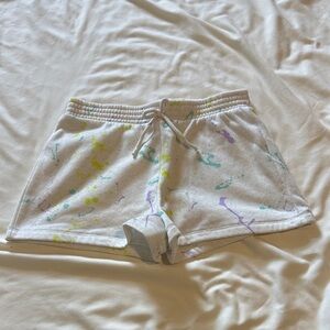 Self Esteem White Splash Athletic Shorts
